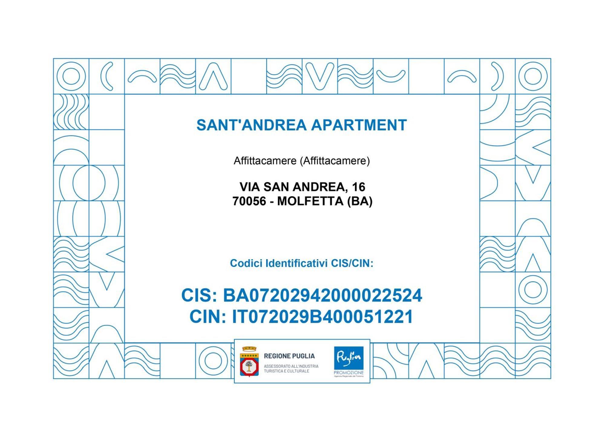 Sant'Andrea Apartment Мольфетта Экстерьер фото